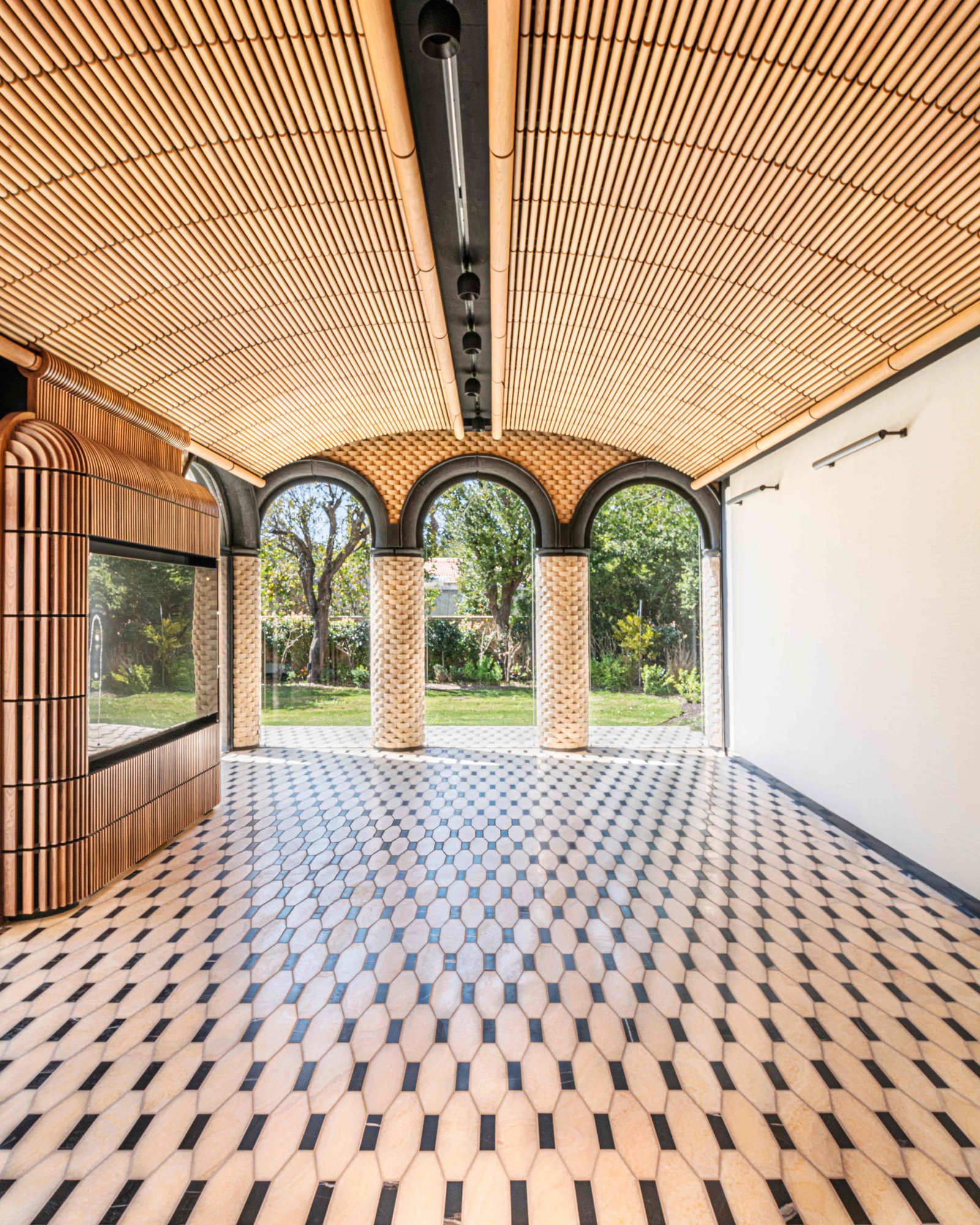 African Walnut, Suspended Dome