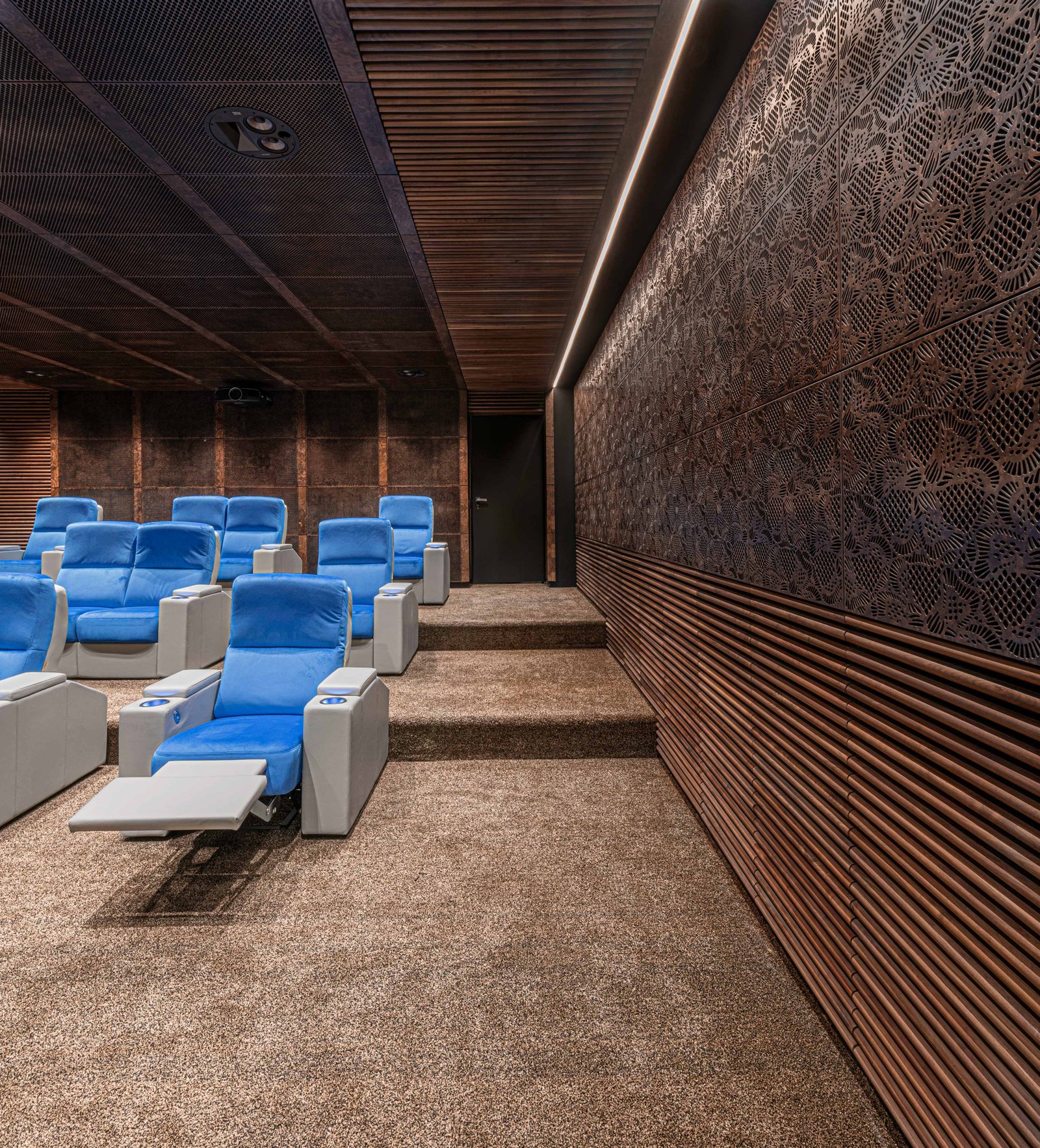 Walnut Burl Veneer and Acoustic MDF