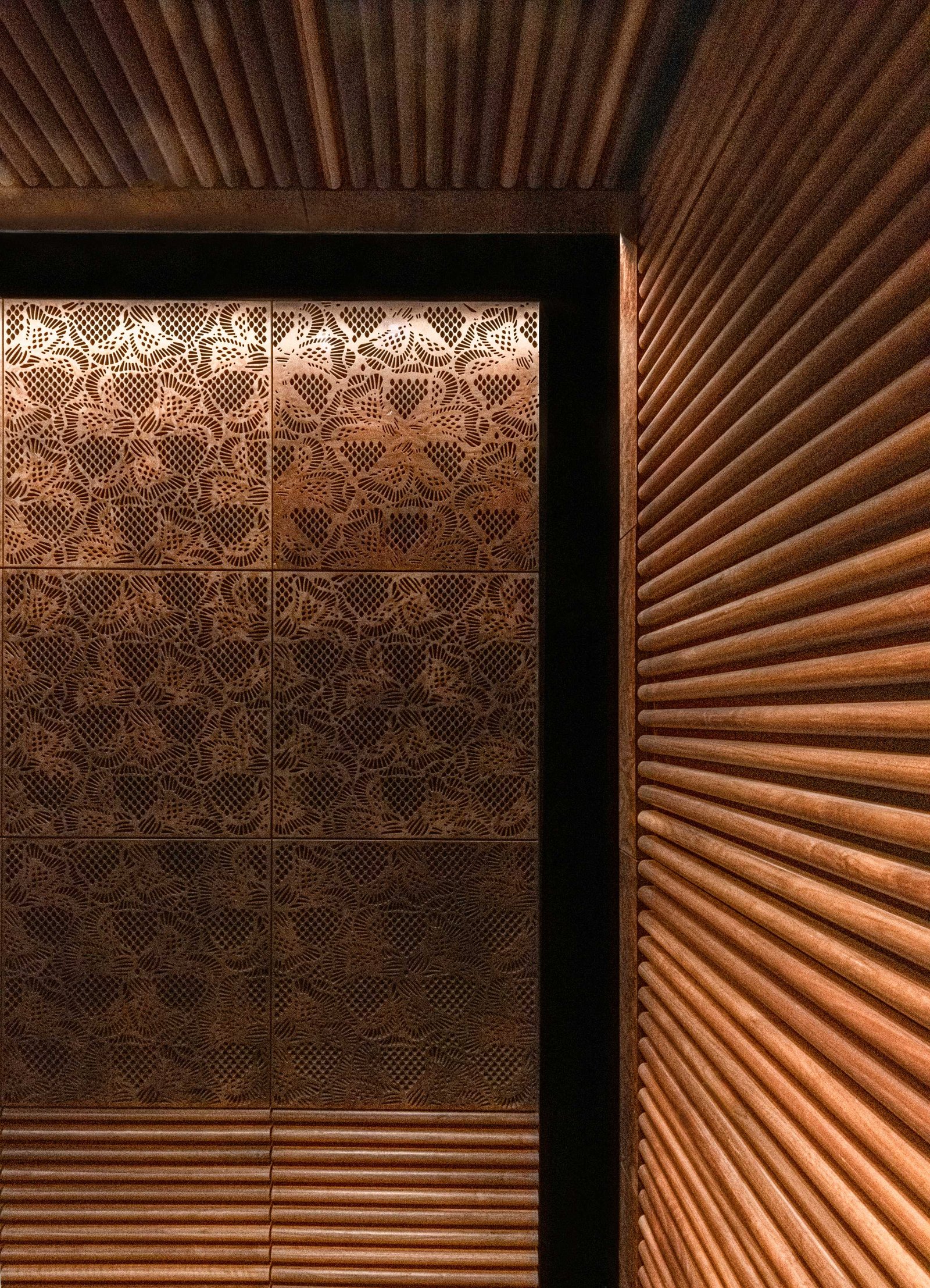 Walnut Burl Veneer and Acoustic MDF